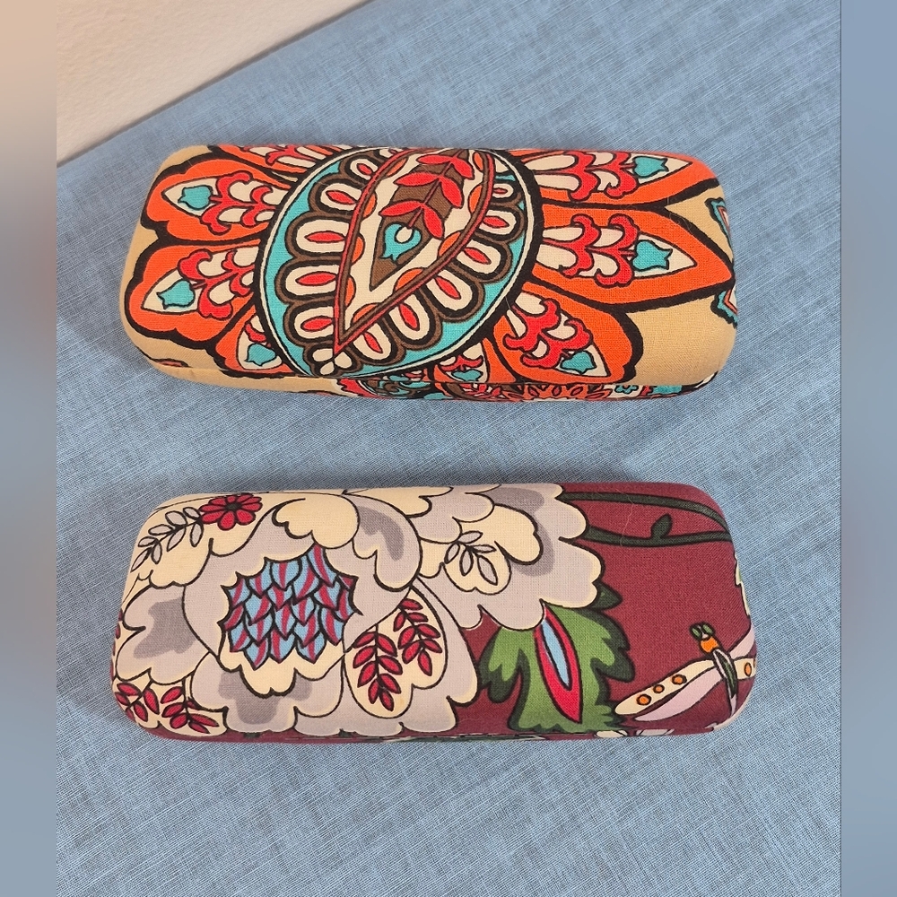 Pair of Vera Bradley Hard Clamshell Eyeglass/Sunglass Cases